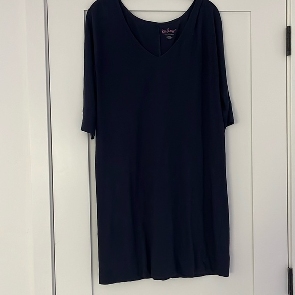 Lily Pulitzer navy blue cotton dress, small - Picture 1 of 4